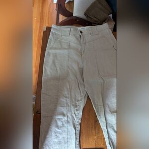 Ba&sh Off-White linen Pants